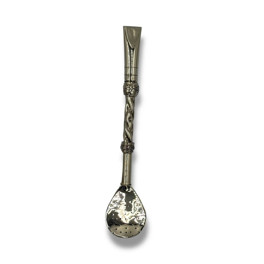 Bombilla Pico Curvo Plata